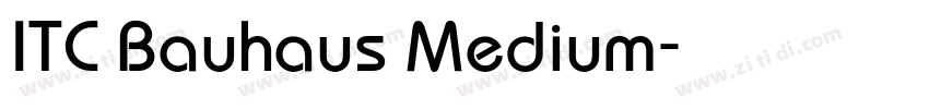 ITC Bauhaus Medium字体转换